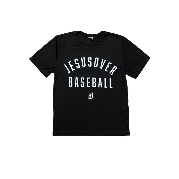 Jesus Over Baseball - Black - Youth