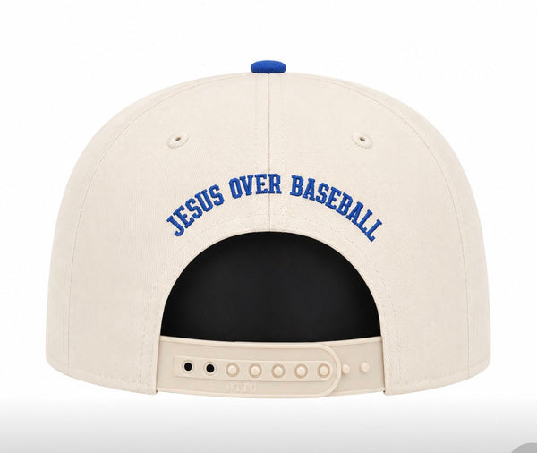Jesus Over Baseball Logo Hat
