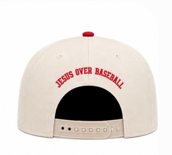 Jesus Over Baseball Logo Hat