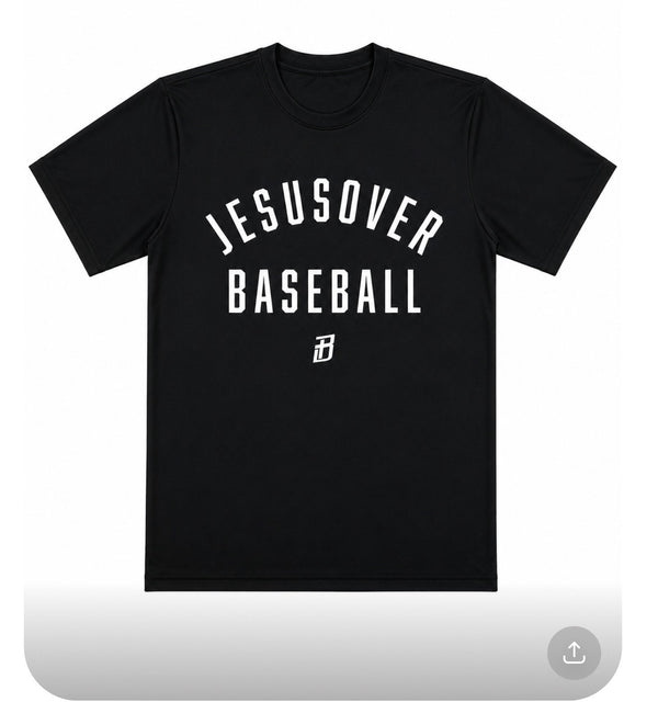 Jesus Over Baseball - Black