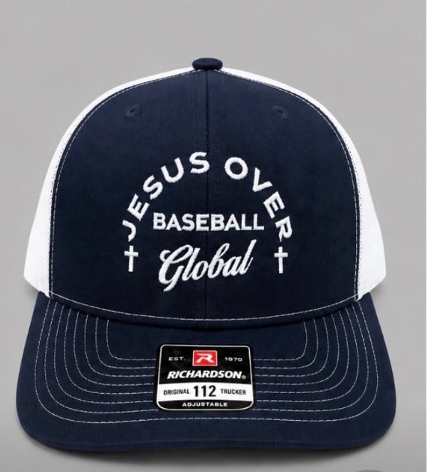 Jesus Over Baseball Global Hat