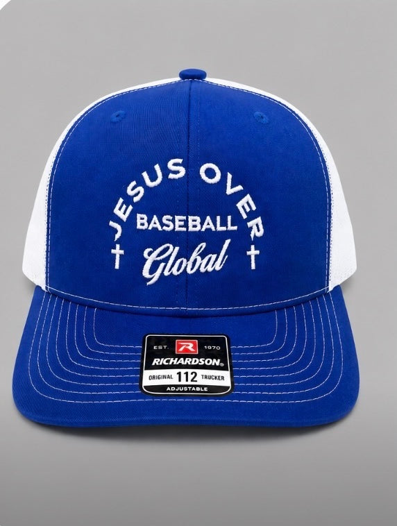 Jesus Over Baseball Global Hat